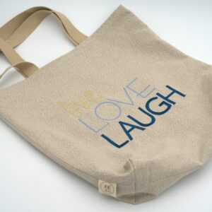 Sac cabas réversible Live Love Laugh